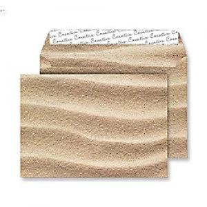 Creative Senses Natural Finish Coloured Envelopes C5 Peel & Seal 162 x 229mm Plain 135 gsm Sahara Sand Pack of 125