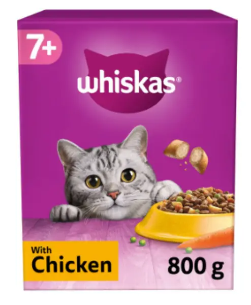 Whiskas with Chicken Flavor Dry Cat Food 800g