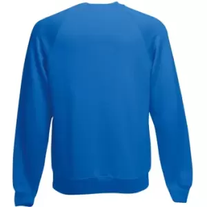 Fruit Of The Loom Childrens Unisex Raglan Sleeve Sweatshirt (7-8) (Royal)