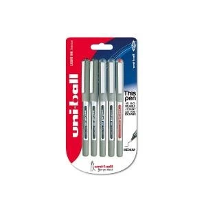 UniEye UB-157 Fine Rollerball Assorted Pack 5 67831UB