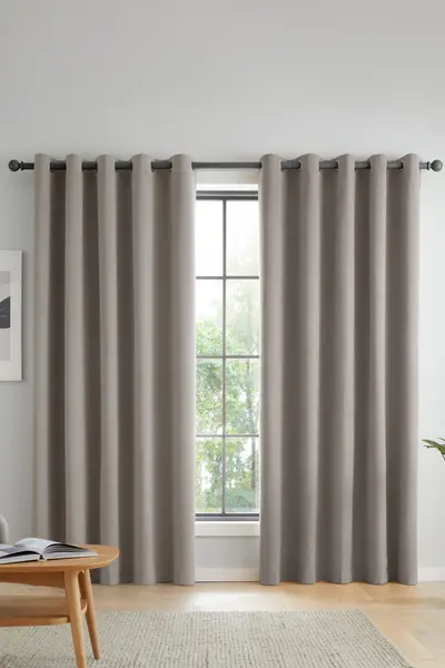 Catherine Lansfield 'Wilson' Blackout Thermal Curtains Grey