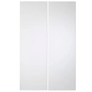 Cooke Lewis Raffello High Gloss White Larder door W300mm Set of 2