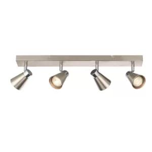 Kai LED 4 Light Spotlight Satin Nickel, Chrome Plate, GU10