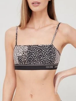 Calvin Klein Mono Unlined Bralette - Print