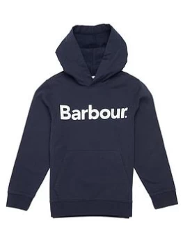 Barbour Boys Essential Logo Hoodie - Navy, Size 12-13 Years