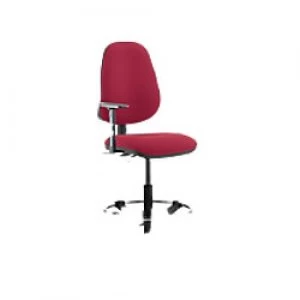 Task Office Chair Eclipse II Lever Wine Fabric With Height Adjustable Arms With Hi Rise Draughtsman Kit