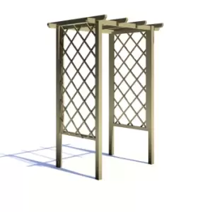 Shire 4 x 3ft Arch Trellis Pergola - Garden & Outdoor