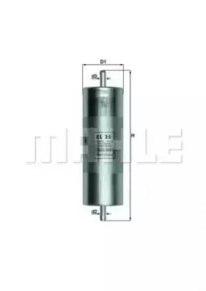 Fuel Filter KL35 77431281 by MAHLE Original