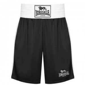 Lonsdale Box Short Mens - Black/White