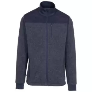 Trespass Mens Farlowton Fleece Jacket (XXS) (Navy/Grey Melange)