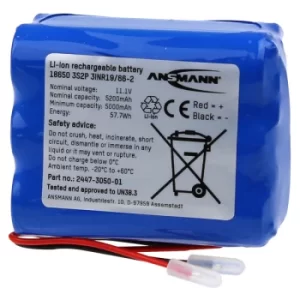 Ansmann 2447-3050-01 Battery Pack Li-ion 3S2P 11.1V 5200mAh