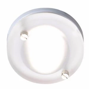 KnightsBridge IP65 GU10 Decorative Bathroom Downlight - Frosted Glass