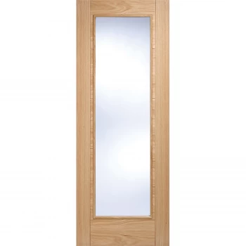 Vancouver Pattern 10 Internal Glazed Prefinished Oak 1 Lite Door - 762 x 1981mm