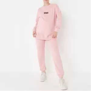 Missguided Mama Sweat and 90S Jogger Set - Pink