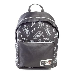 Nintendo - Nes Controller All-Over Print Unisex Backpack Backpack - Black