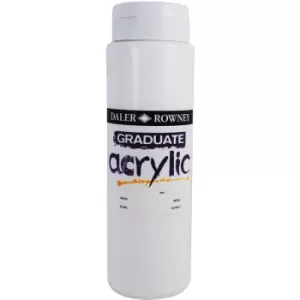 Daler Rowney 123500011 Graduate Acrylic Paint 500ml Titanium White