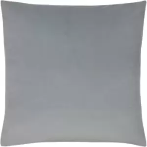 Evans Lichfield Sunningdale Velvet Cushion Cover (50cm x 50cm) (Platinum)