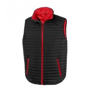 Result Adults Unisex Thermoquilt Gilet (XL) (Black/Red)