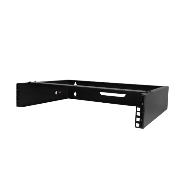 StarTech.com 2U Wall Mount Rack - 14'' Deep - 19'' Wall Mount Network Rack - Wall Mounting Patch Panel Bracket