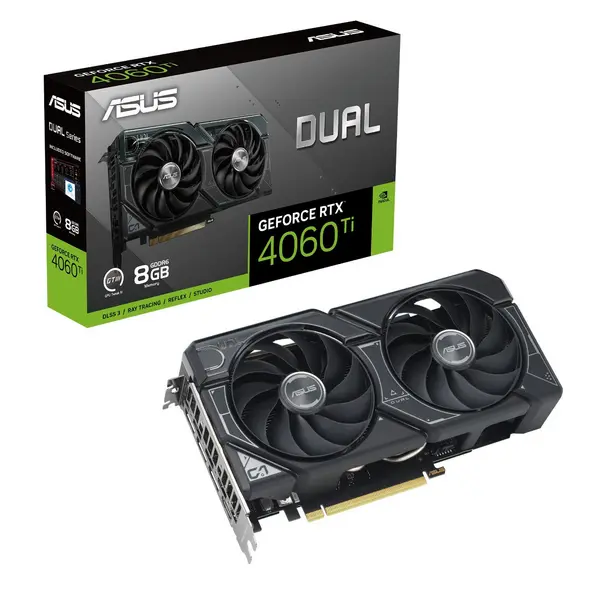 Asus Dual GeForce RTX 4060 Ti Dual 8GB Graphics Card - DUAL-RTX4060TI-8G