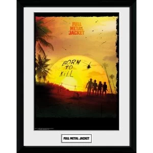 Full Metal Jacket Born To Kill Framed Collector Print