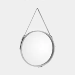 Round Velvet Strap Mirror