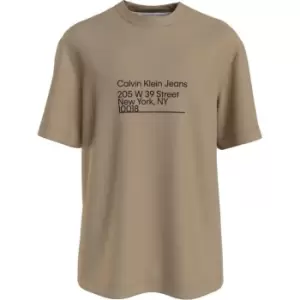 Calvin Klein Jeans Ck Address Logo Tee - Neutral