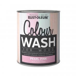 Rust-Oleum Pearl Pink Colour Wash Paint 750ml Pink