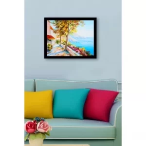 SC0678 Multicolor Decorative Framed MDF Painting