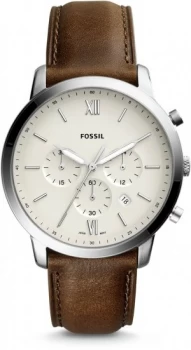 Fossil Mens Neutra Brown Leather Strap Watch