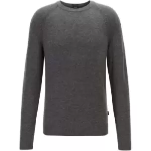 Boss Banilo Knit Jumper - Grey