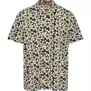 Tommy Jeans Tjm Aop Nyc Grown Daisy Shirt - Black