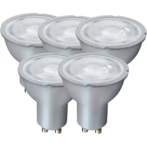 Harperliving - Harper Living 5 Watts GU10 LED Bulb Silver Spotlight Daylight Non-Dimmable, Pack of 5