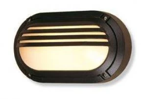 1 Light Outdoor Wall Light - 60W Black IP54, E27