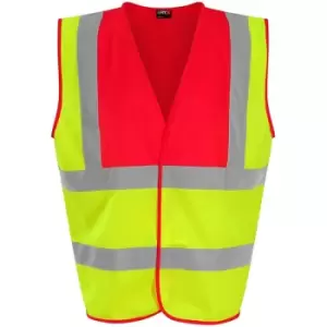 PRO RTX High Visibility Unisex Waistcoat (S) (Yellow/Red) - Yellow/Red