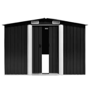 Vidaxl Garden Shed 257X580X181cm - Metal Brown