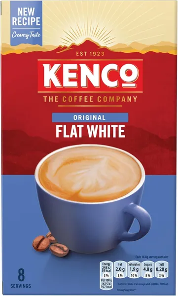 Kenco Flat White Instant Coffee 8 Packs of 5 Boxes