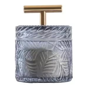 Gallery Interiors Tahani Sandlewood Candle Jar Blue