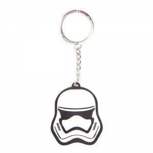 Star Wars The Force Awakens Unisex 3D Stormtrooper Mask Rubber Keychain