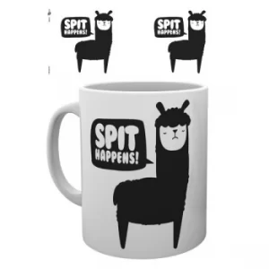 Llama Life Spit Happens Mug