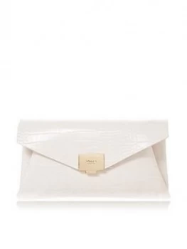 Dune London Benvela Clutch Bag - White