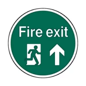 Disabled Fire Exit Man Running Arrow Up - PVC (450 X 150MM)