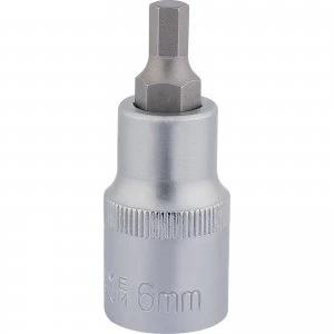 Draper Expert 1/2" Drive Hexagon Socket Bit Metric 1/2" 6mm