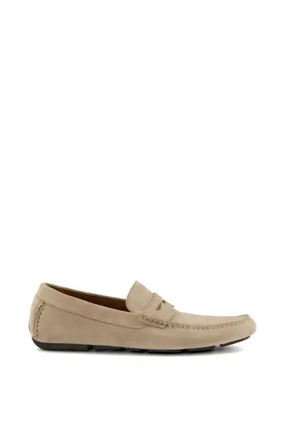 Dune London 'Bradlay' Suede Slip-On Shoes Light Sand