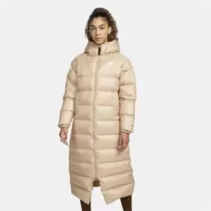 Nike ThermaFit City Hood Parka Jacket Womens - Beige