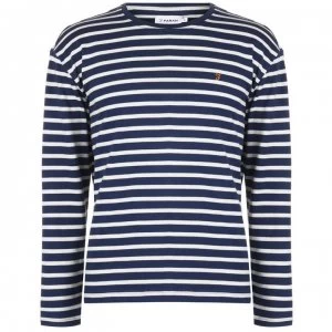 Farah Vintage Farah Bain Long Sleeve T Shirt - 415 BOB Blue