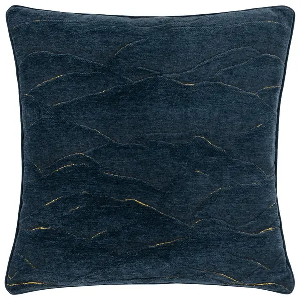 Stratus Cushion Navy, Navy / 45 x 45cm / Polyester Filled