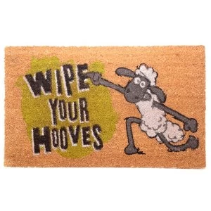 Shaun the Sheep Wipe Your Hooves Coir Door Mat