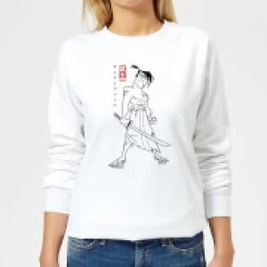 Samurai Jack Kanji Womens Sweatshirt - White - L