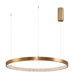 Merano - Clarksville Integrated LED Pendant Ceiling Light Antique Gold Brass Aluminium LED 50W 2727Lm 3000K